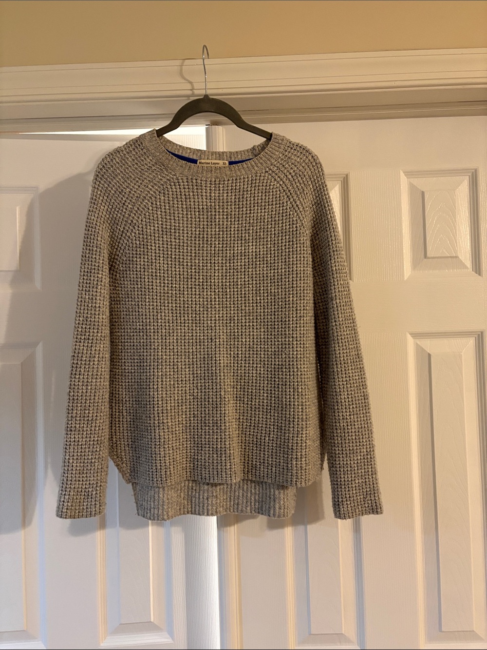 Women’s Marine Layer Gray Waffle Knit Sweater